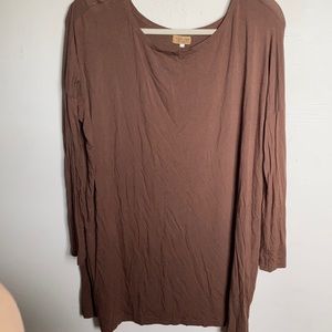 Soft Pico brown long sleeve top size M